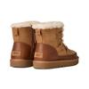 UGG Classic Novelty Cow Split Leather Round Toe Thick Sole Short Snow Boots Women Boots Brown 1174574-CHE