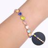 Natural Exquisite Opal Heart-shaped Cat's Eye Stone Gold Plated Magnetic Bracelet for Women Health Care Weight Loss Anti-fatigue Jewelry