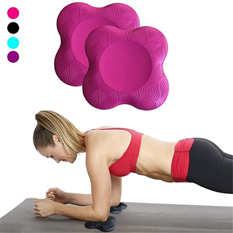 2pcs Yoga Portable Knee Pads Cushion Extra Thick for Knees Elbows Wrist Hands Head Foam Yoga Pilates Work Out Kneeling Pad