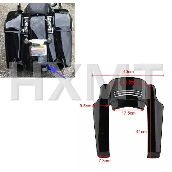 Motorcycle Rear Fender Extension Stretched Filler For Harley Touring Street Road Glide Road King 2014-2022 2018 2019 2020 2021