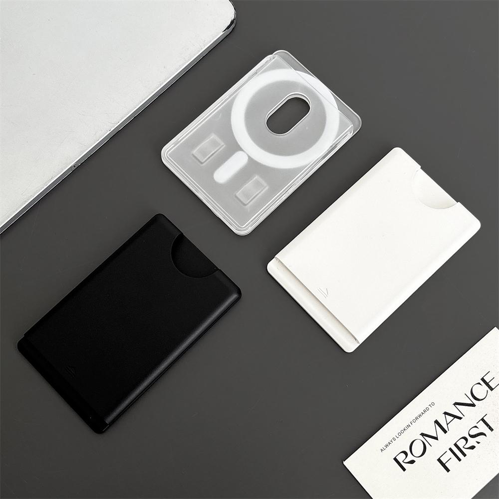 Магнитный для Magsafe Прочный Прозрачный Кошелек Слот Картодержатель для iPhone 17 16 15 14 13 Pro Max Samsung S25 S24 S23 Ultra Карманная Сумка