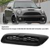 2PCS Front Engine Hood Vent Trim Bright Black Air Outlet Cover Replacement For BMW Mini Cooper S R56 R55 R57 R58 R59 Engine Trim