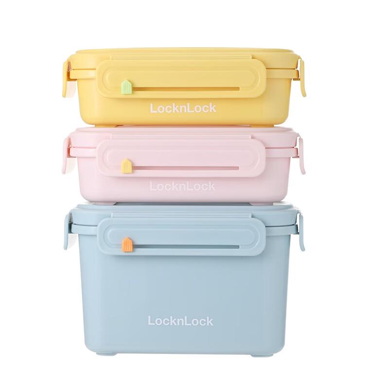 LOCK&LOCK Macaron Small 3-Piece Food Storage Container Set