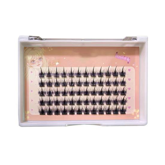 36/60 шт. искусственные ресницы с 3D-эффектом, декоративные, легко наносятся, модные, пушистые, индивидуальные, пучковые, для девочек