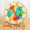 Wooden 99 Multiplication Turntable Training Teaching Aids Mathematics
