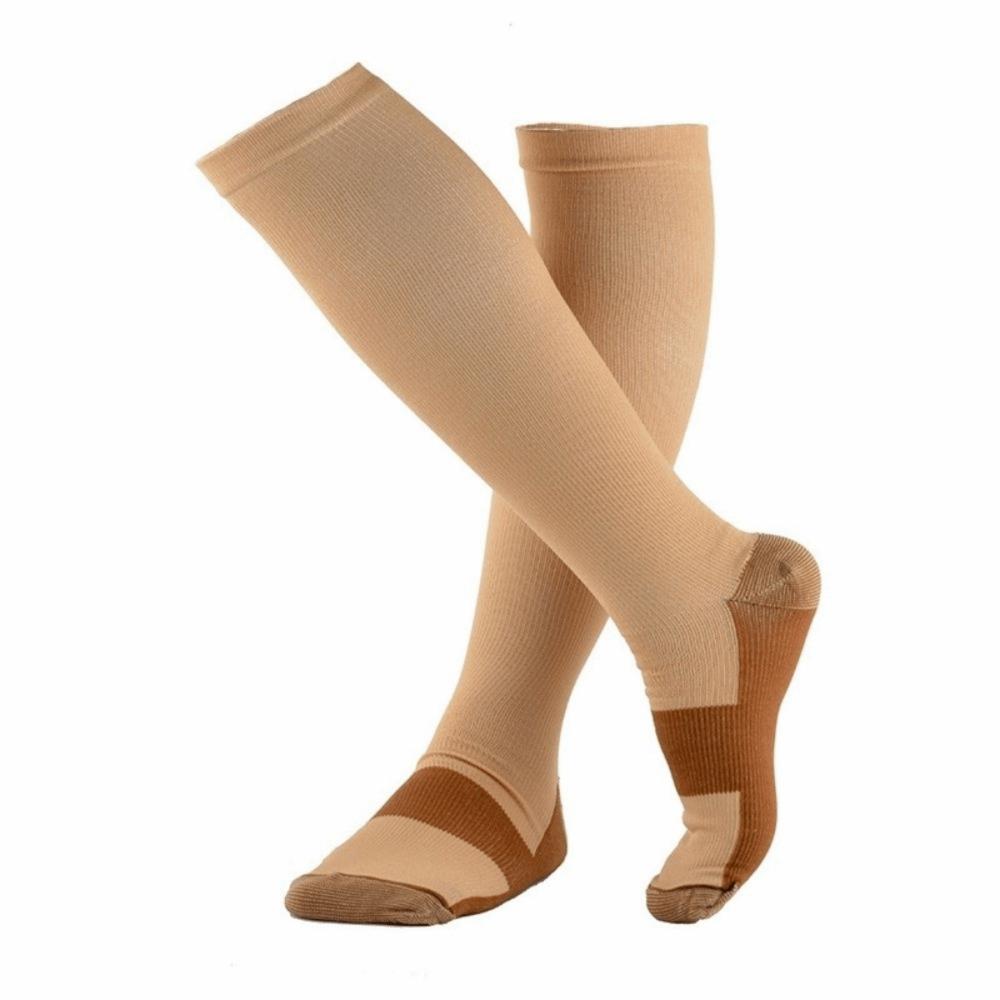 Breathable Men Calf Stockings Elastic Sports Socks Simple Compression Socks Flight