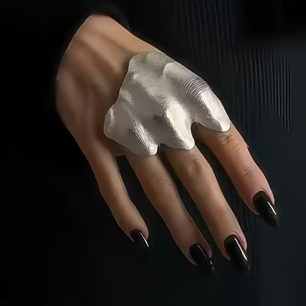 Funny Irregular Ring Exquisite Finger Accessories Creative Wrinkled Joint Ring Women Men