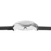 Montre homme - FLAIR - Boîtier ovale 42 mm - Cadran noir - Bracelet cuir 20 mm