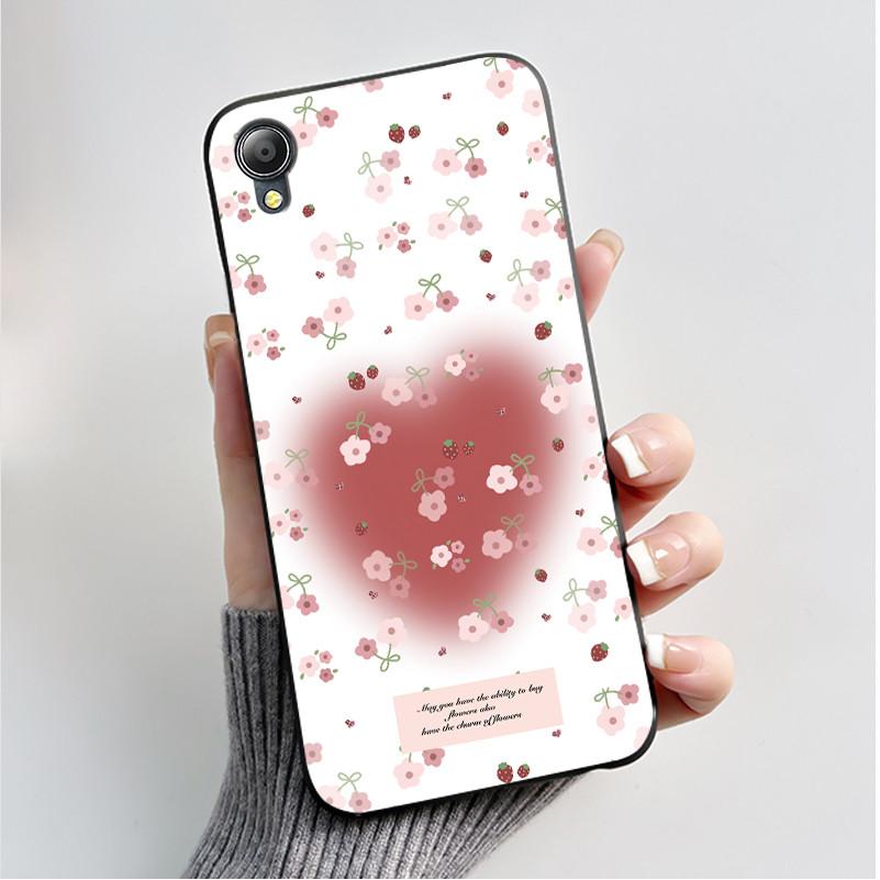 For Asus Zenfone Live (L1) ZA550KL Case Soft Silicone Black Shell Cover Funda Cute Flower Cartoon Printing Phone Casing Capa