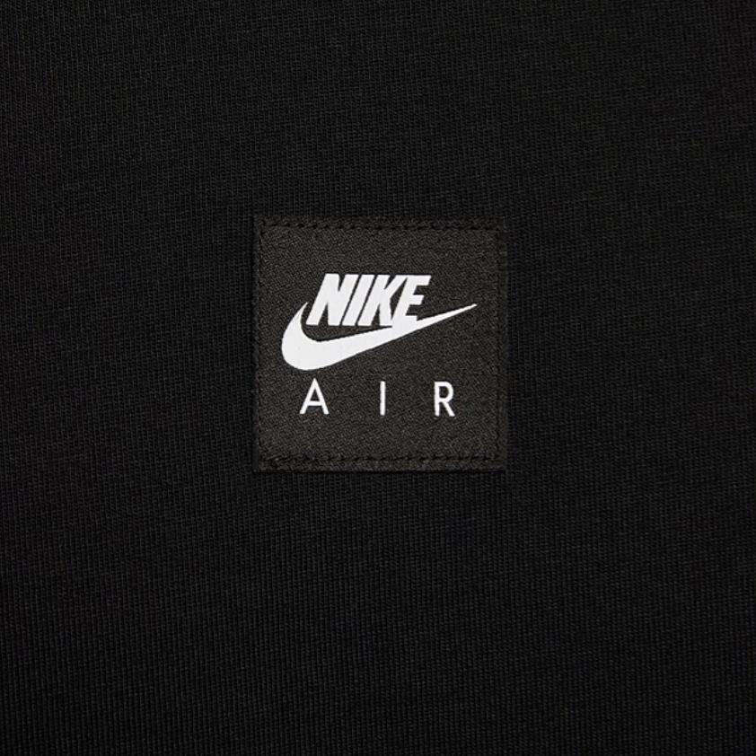 Nike Air Простая футболка с круглым вырезом и коротким рукавом Мужские топы Черный HJ0727010