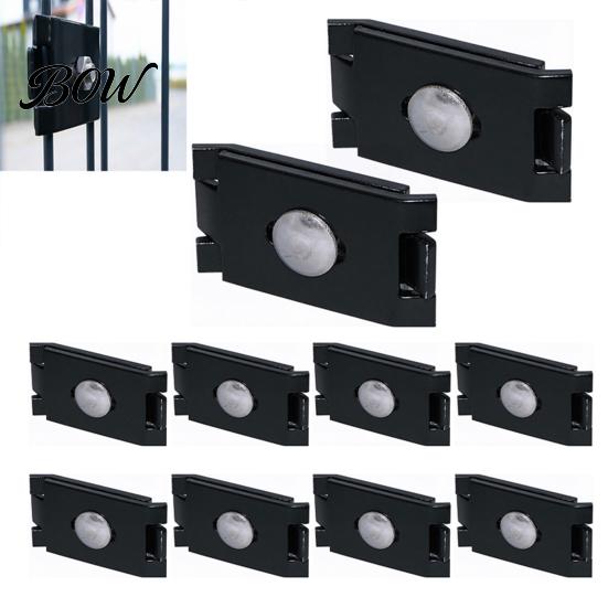 Industrial Strength Grid Accessory 10Pcs Gridwall Panel Connectors, Heavy Duty Stainless Steel Wall Metal Mesh Mounting Bracket Clips, Black