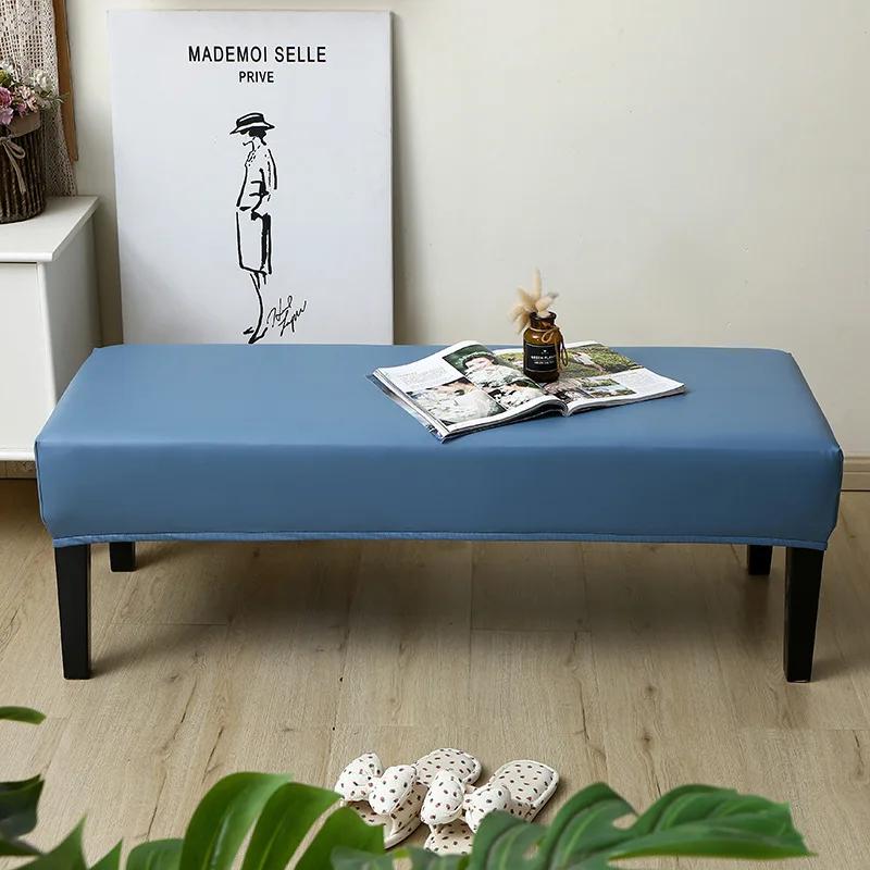 Водонепроницаемый чехол для обеденной скамьи из полиуретана, эластичный, моющийся, обитый чехол для скамьи, защитный чехол для сиденья, чехлы для скамейки для столовой