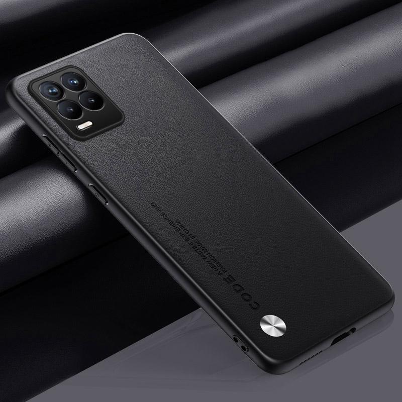 Luxury PU Leather Case For Realme 8 Pro 8Pro Back Cover Matte Silicone Full Protection Phone Case For Realme 8 4G Realme8 Pro