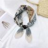Cotton And Linen Small Square Scarf Silk Scarf Women'S Spring And Autumn New Style Artistic And Versatile Fashionable Temperament Headband Scarf