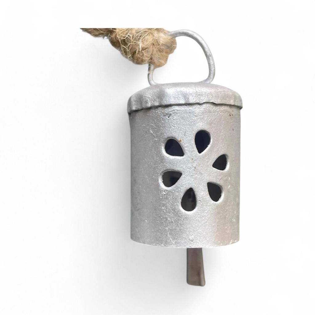 Handmade Rustic Hanging Bells for Farmhouse Decor, 10 Pc Vintage Jingle Bells for DIY Crafts and Christmas Ornaments