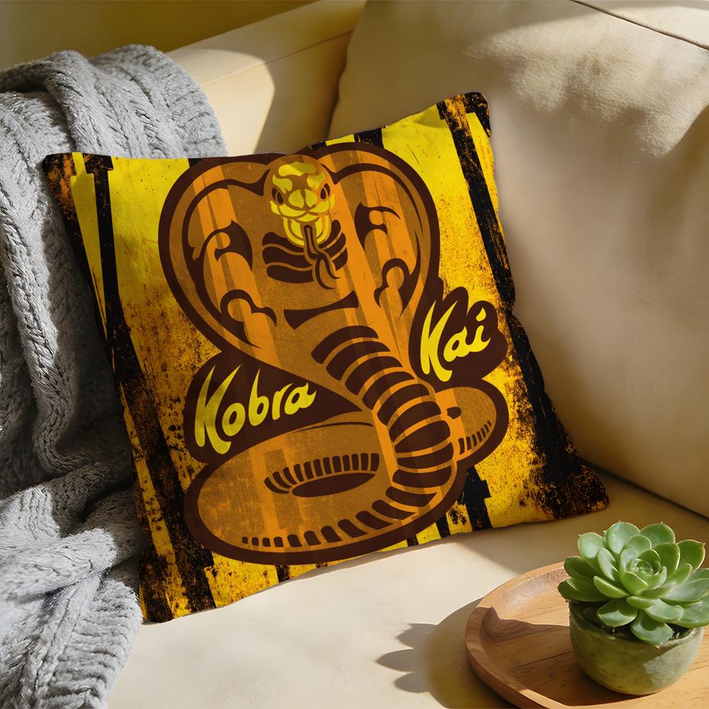 Action TV CCobra KKai Movie Cushion Cover Washed Linen Soft Breathable Decorative Case For Sofa Home Pillow Cover