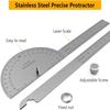 Two Arm Angle Finder 0-180 Degrees Protractor Angle Finder Measure Tool Protractors  Work
