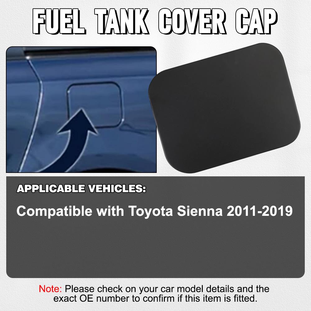 Unpainted Black Fuel Filler Door Cover Gas Tank Cap for Toyota Sienna 2011 2012 2013 2014 2015 2016 2017 2018 2019 77350-08020