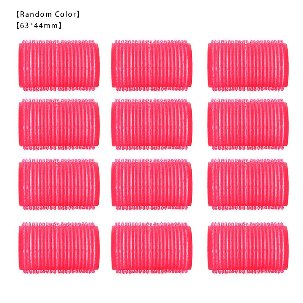 12pcs/set Hairdressing Home Use DIY Magic Large Self-Adhesive Hair Rollers Styling Roller Roll Curler Beauty Tool