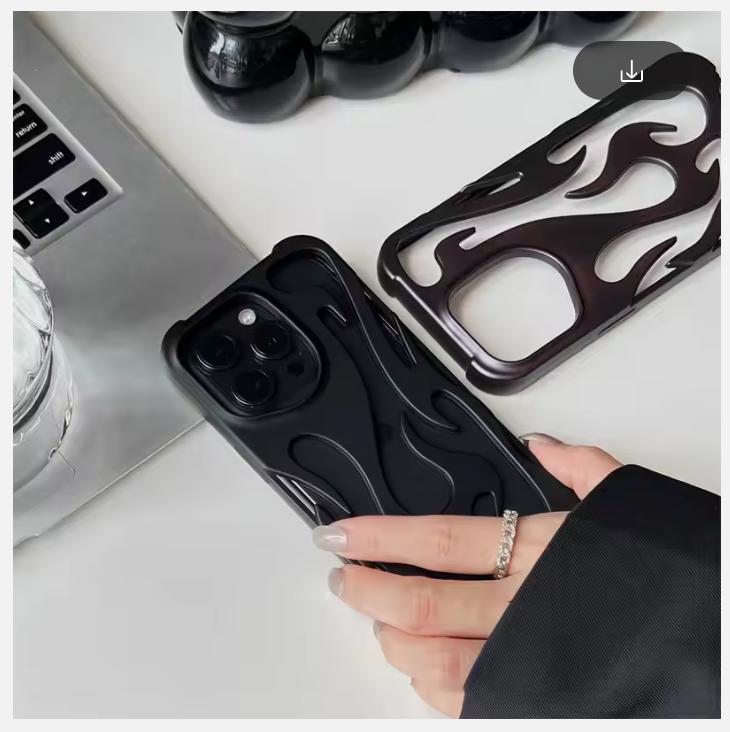 Новый тонкий чехол с 3D-принтом «Пламя» для iPhone 16, 15, 14, 13, 12, 11, Pro Max, 15, 14, 16 Plus, противоударный защитный мягкий чехол