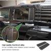 PIUGILH Car Rear Window Glass Panel Cover Decal, Car Rear Window Glass Panel Trim for Hummer H3 2005-2009, 2Pcs (Honeycomb Deco)