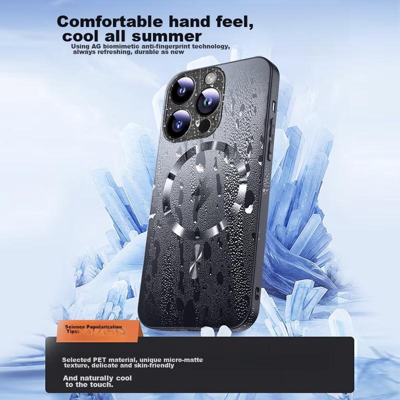 IPhone 13 Case, IPhone 13 Protective Cover, MagSafe Magnetic Full Protection, Ultra-Thin Shockproof Hard, AG Lightning Business Style, Titanium Color