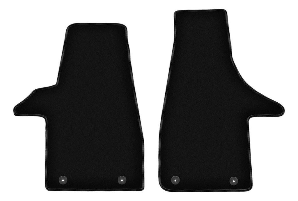 BASIC front velour floor mats for: Volkswagen Transporter T6 delivery van (2015-)