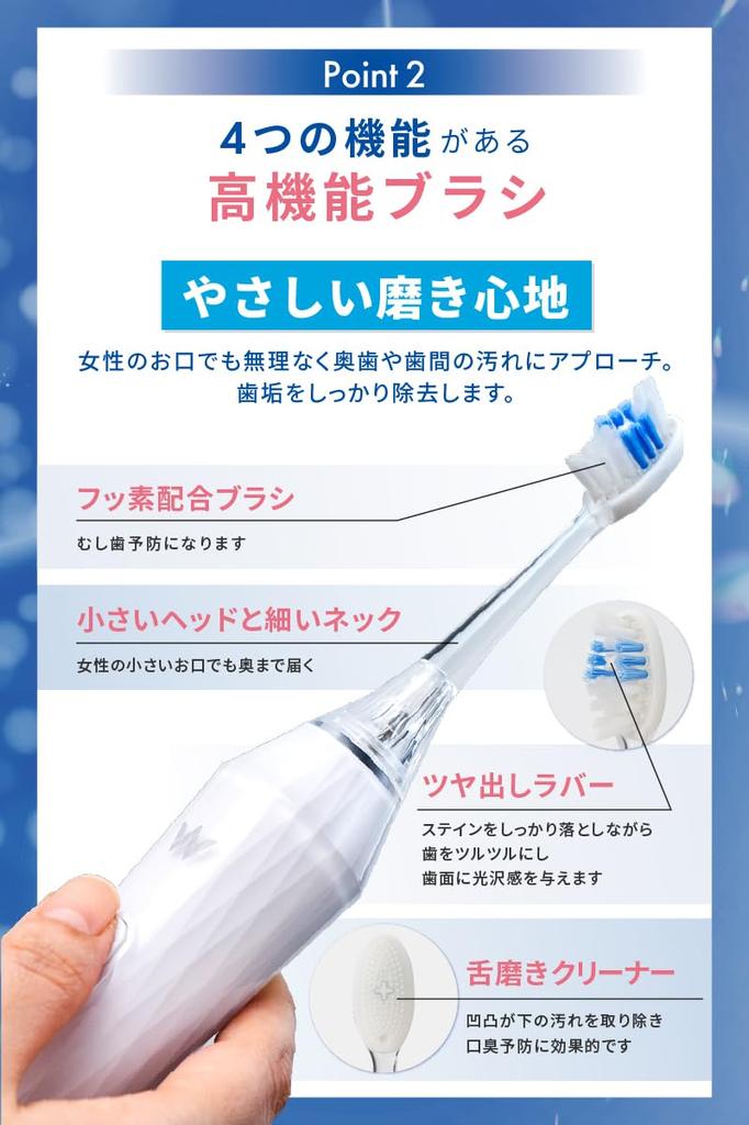 White Essence Christia электрическая зубная щетка Sonic вращающаяся перезаряжаемая отбеливающая щетка для зубов оригинальный продукт (Основной предмет)