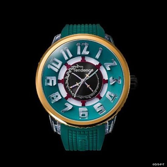 TENDENCE ONE PIECE совместные часы модель Зоро кварцевые 10 АТМ водостойкость минеральное стекло зеленый циферблат TY532022 унисекс оригинальный продукт
