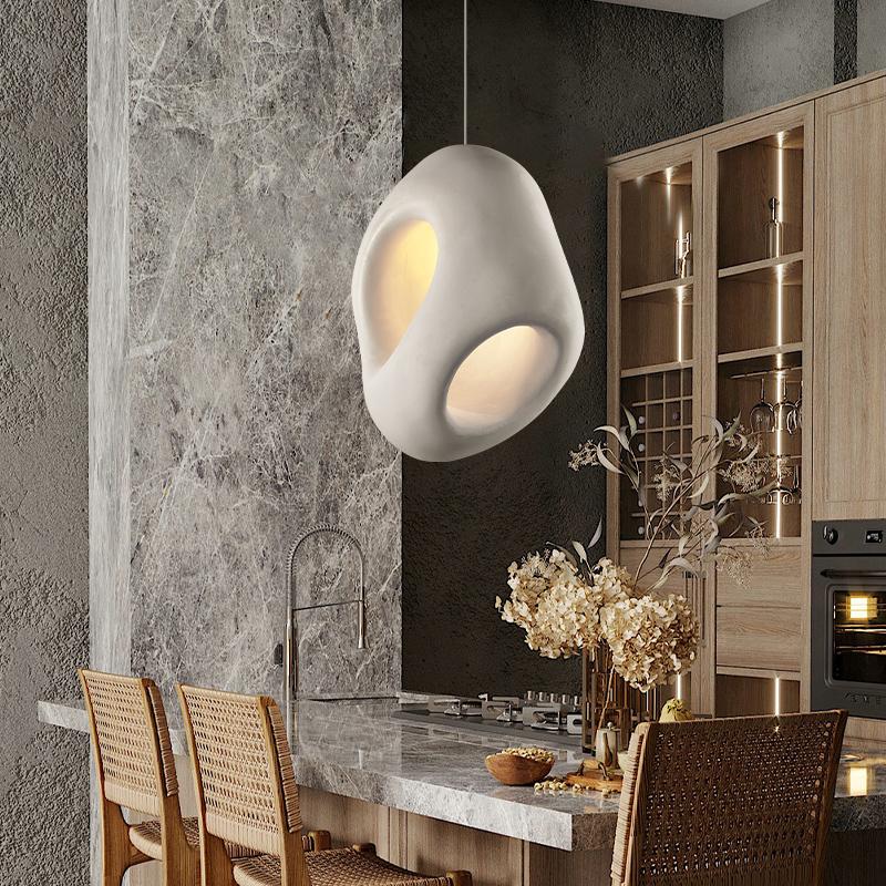 LED Art Wabi-sabi Style Creative Restaurant Pendant Light Post Modern Lustre Bedroom Dining Room Home Decor Bedside Hanging Lamp