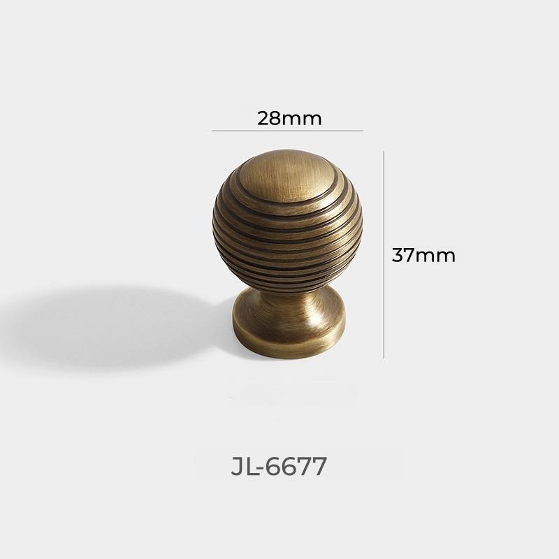 Solid Brass Spherical Cabinet Knob Single Hole Pull Handle for Modern Cabinets Drawers Wardrobes Home or Hotel Use
