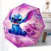 Stitch, Fantasy Themed Automatic opening and closing folding umbrella, 8-rib windproof, compact travel design, suitable for all occasion | F