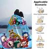Oddbods Short Adventures Flannel Blanket Super Soft Warm Cozy Blanket For Sofa Bed Office Travel Allseason Home Decor Gift
