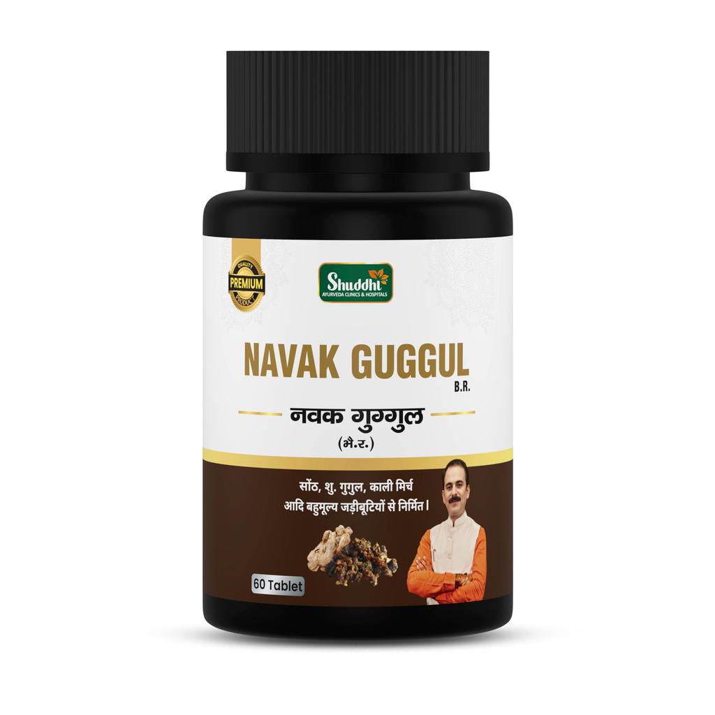 Shuddhi Navak Guggul/Таблетки для снижения веса | Травяная добавка для снижения веса | |Натурально смешано с Сонт, Мариш и Пиппал | Аюрведическое благополучие M