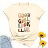Good Girl Book Club Cotton Tshirt Bookish Tee Bookworm Gift Vintage Seventies Hippie Style Reader Gift Smut Reader Gift Boo Tees