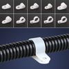 10PCS Assortment Kit Cable Clip Nylon Fastening Buckles Adjustable R-Type Hose Clamp Cable