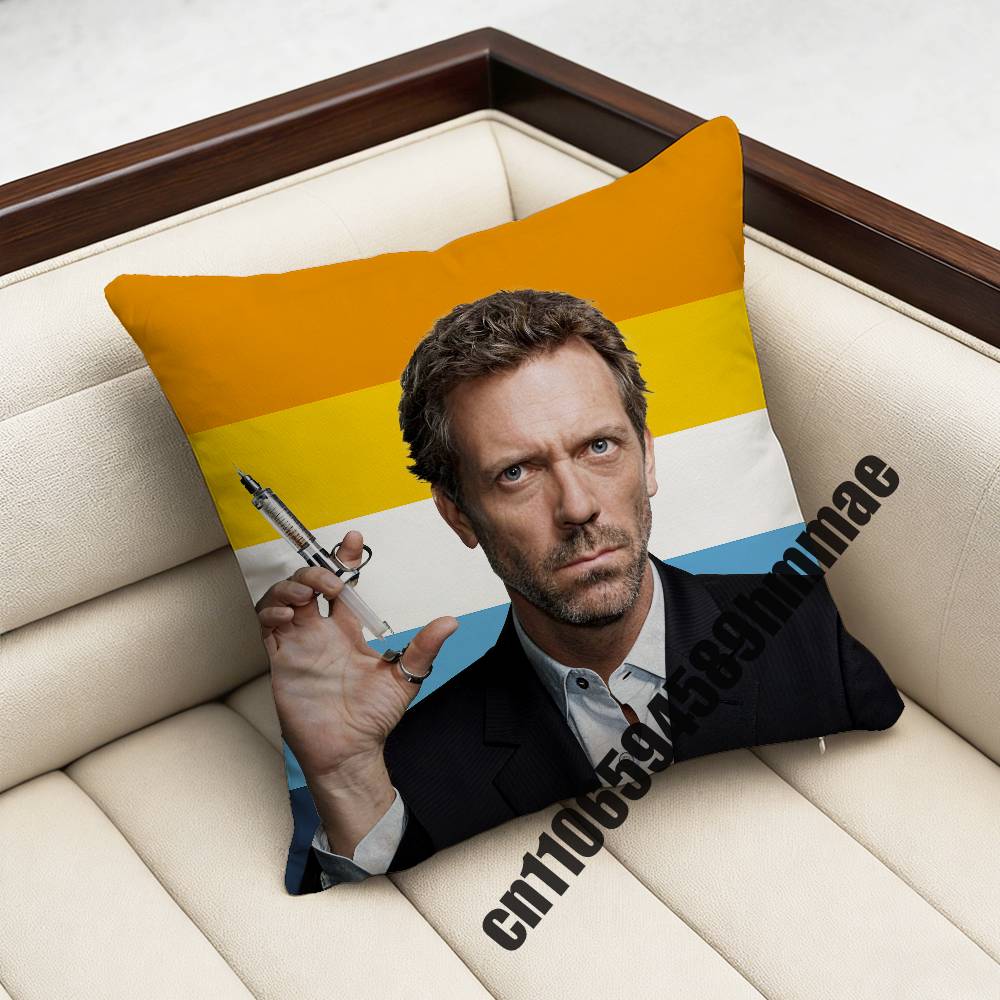 For American Flag Lgbt Gay H-House Md Malpractice Throw Pillow Case Sham 45X45Cm 40X40Cm Square Car Pillowcase Pad Cushion Cover