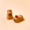 Мини Капибара Смола Миниатюрная Фигурка Смола DIY Аксессуары Настольные Маленькие Украшения Самодельные Украшения для Автомобиля Фигурки