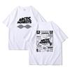 Arctic Monkeys Inspired T Shirt - Album List Doodle Print Vintage T-shirt Men Women Hip Hop Punk Short Sleeve Tshirts Streetwear