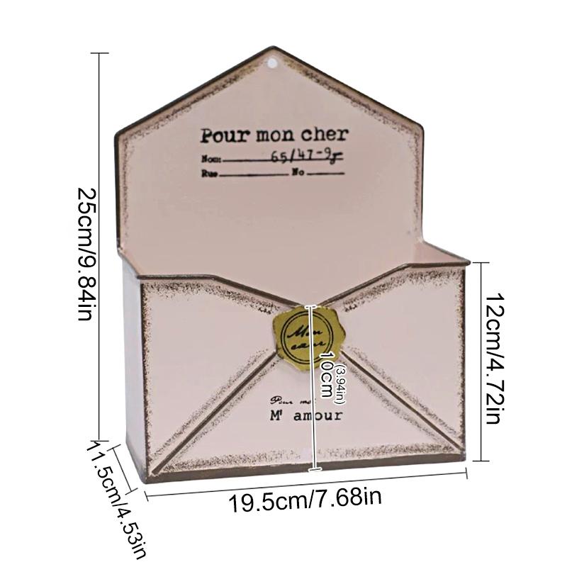 1 шт. конверт стиль сделать старый сад украшение оригинальный горшок классический настенный железный ящик для цветов