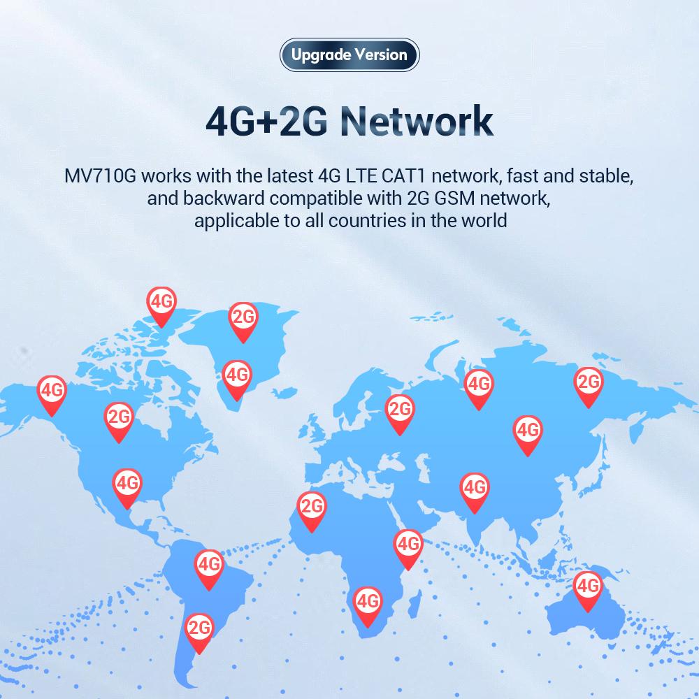 MiCODUS GPS-трекер для автомобиля MV710G 9-90V Отключение топлива Мини 4G GPS-трекер для автомобиля Тревоги по вибрации и ACC Вкл/Выкл PK J16