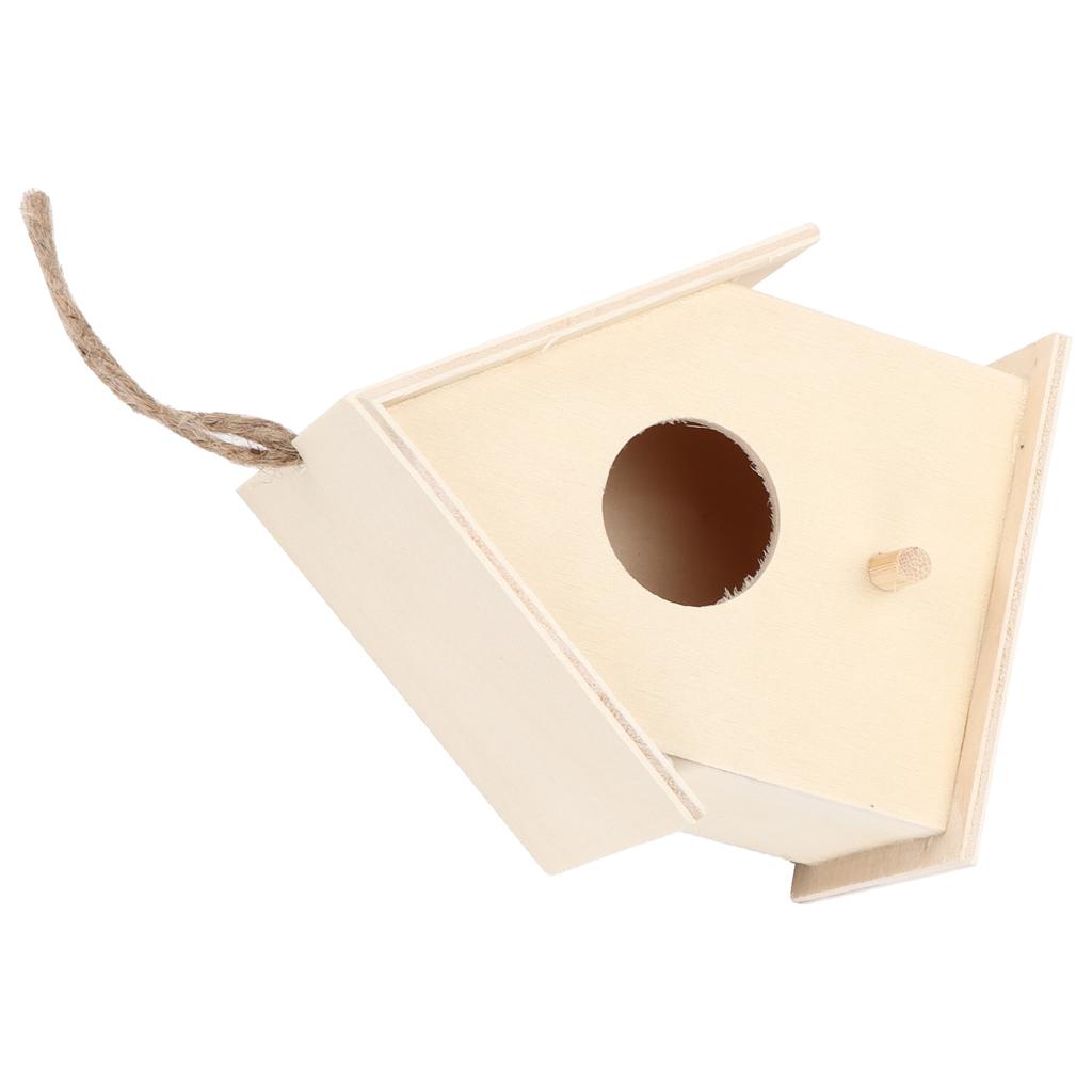 Innovative Wooden Birdhouse Natural Safe Small Wooden Small Birdhouse