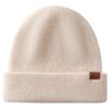 100% Cashmere Knit Beanie Hat Unisex Warm Winter Cap Ear Protection Foldable Outdoor Cycling