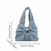Designer Bow Denim Bag Casual Women's Tote bag Ins Bow Shoulder Bag  Ladies