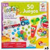 Educational Game Lisciani Carotina Baby 50 Juegos Electric 4.5 X 14.5 X 3.5 Cm (6 Units)