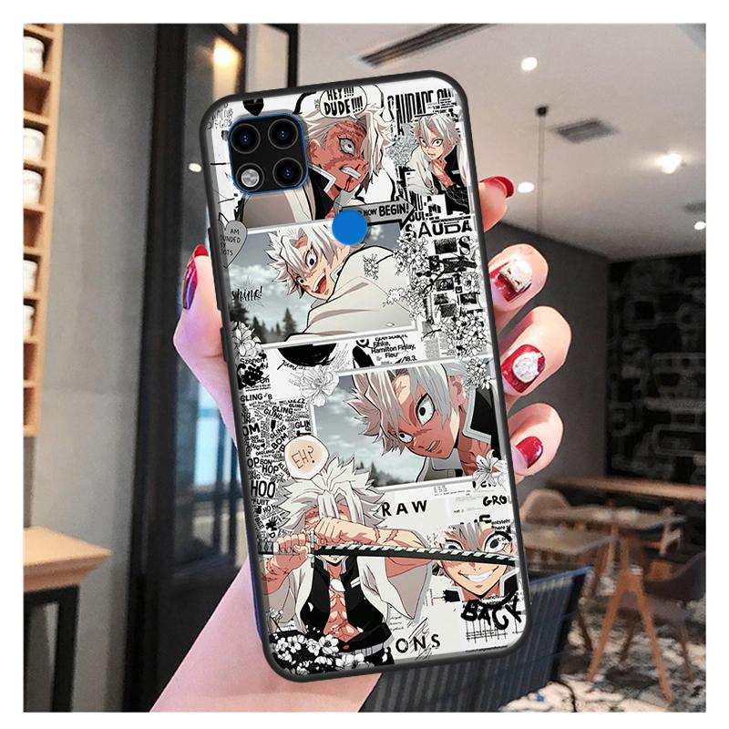 Shinazugawa Sanemi Kimetsu no Yaiba для Xiaomi Redmi Note 11 Pro, чехол для телефона Redmi 9T 9A 9C 9S 10S Note 9 10 Pro, задняя крышка
