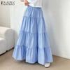 Womens Casual Holiday Summer Loose A-Line Long Skirts