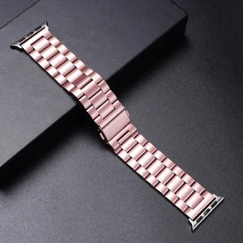 Stainless Steel Strap For Apple Watch Ultra 2 49mm 45mm 41mm 40mm 44mm 46mm Watch Strap Metal Bracelet For iWatch 10 9 8 7 6 5 4