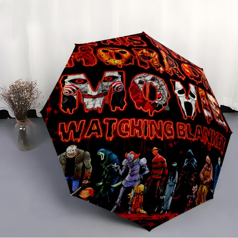 Printed The Revenge of Michael MyersPrinted Folding Umbrella,Outdoor,Leisure,And Travel Umbrella,Durable Umbrella Fabric,Birthday And Holiday Gift