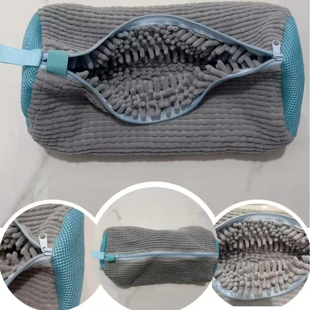 Reusable, Non-deformable, Machine Washable Laundry Shoe Bags with Soft Fibers for Drying Shoes - Durable Polyester Laundry Bags